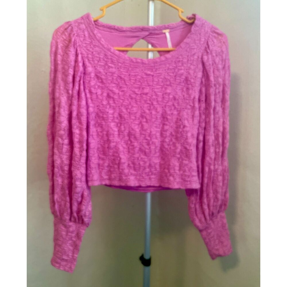 Free People tea time blouse lace plumeria Size XS